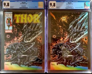 ? THOR 6 Kyle Hotz Variants CGC 9.8 Black Winter Silver Surfer 4 Homage - crain