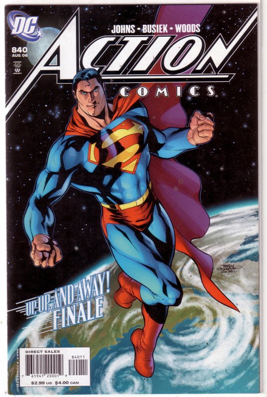 Action Comics   vol. 1   #840 GD (Up, Up, and Away! 8) Johns/Busiek/Woods