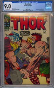 THOR #126 CGC 9.0 THOR VS HERCULES COVER