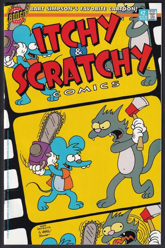Itchy and Scratchy Comics 2 (1994) NM Bongo
