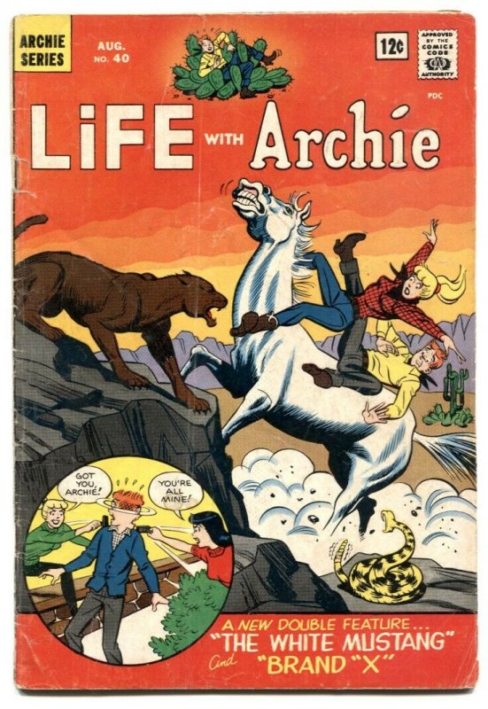 Life With Archie #40 1965-Betty & Veronica- rattlesnake cover VG