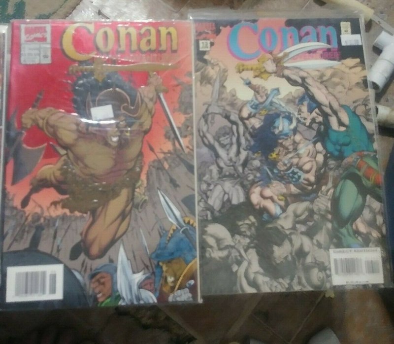 CONAN THE ADVENTURER   # 1+ 13  1994 MARVEL  SWORD AND SORCERY MEDEVIL FOIL 