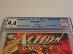 Action Comics #1000 CGC 9.4; Lee Bermejo 2000's variant!! 80-page giant!!