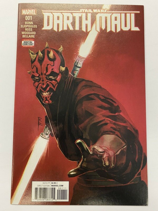 Star Wars Darth Maul #1 1st Printing Darth Maul Solo Series 2017 Marvel