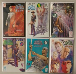 Blood Sword Japanese Comics Lot #1-12 6 diff avg 7.0 (1988-89)