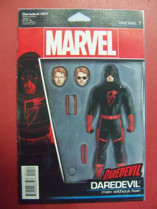 DAREDEVIL #1 JOHN TYLER CHRISTOPHER ACTION FIGURE VARIANT (9.4 OR BETTER) 2016