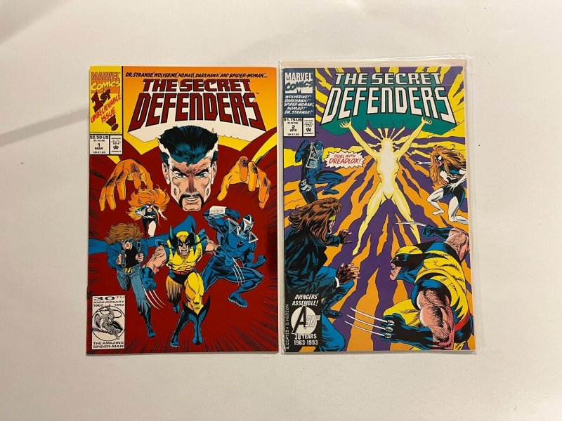 2 Secret Defenders Marvel Comics Books 1 2 40 JW2