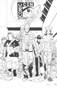 Fanboys Vs. Zombies #4E VF/NM ; Boom! | 1:25 Variant Humberto Ramos B&W