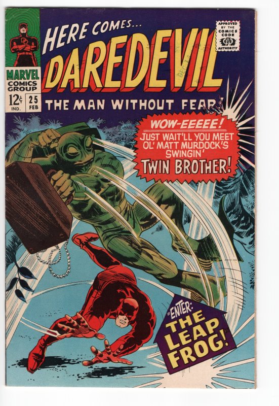 DAREDEVIL 25 VF 8.0  1st APP LEAP FROG;SHE HULK SERIES TIE IN!!!  HOT!!!!!!!