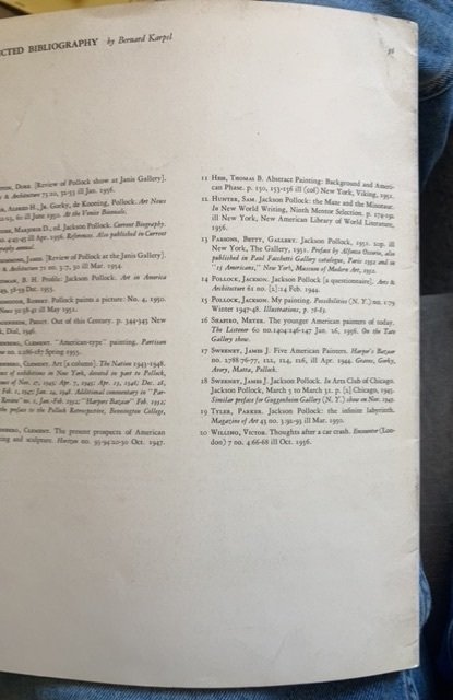 Jackson Pollock, MOMA, Hunter,1956