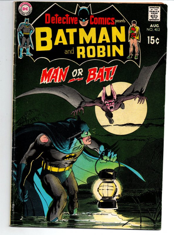 Detective Comics #402 - Batman - 2nd app Man-Bat - Neal Adams - 1970 - VG 