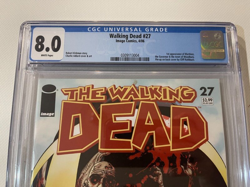 The Walking Dead #27 CGC Graded 8.0 Image Comic Book 1st Governor Appearance JH8