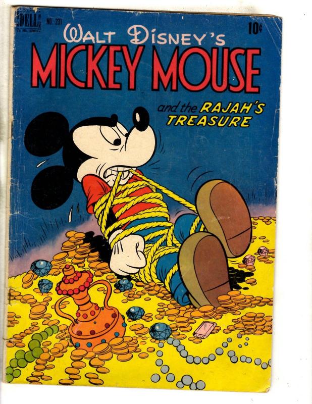 Four Color # 231 FN Walt Disney's Mickey Mouse Dell Golden Age Comic Book JL18