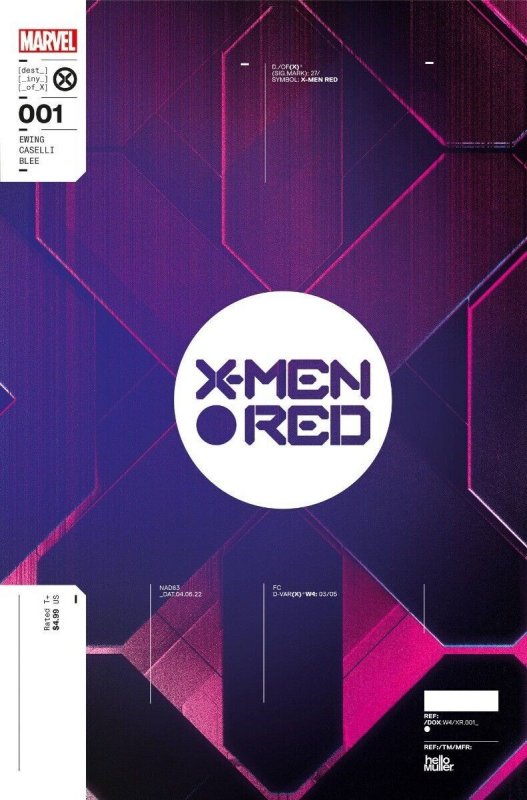 X-MEN RED 1 MULLER DESIGN VARIANT (NEAR MINT) 