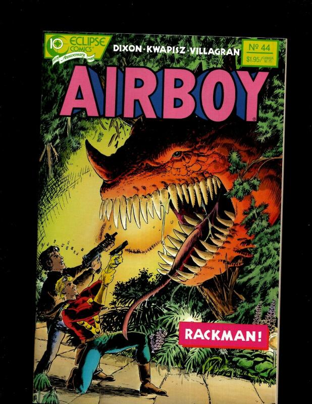 Lot of 12 Airboy Eclipse Comics Comic Books #38-48, Airboy Meets Prowler #1 JF21