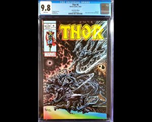 ? THOR 6 Kyle Hotz Variant CGC 9.8 Black Winter Silver Surfer 4 Homage - miguel