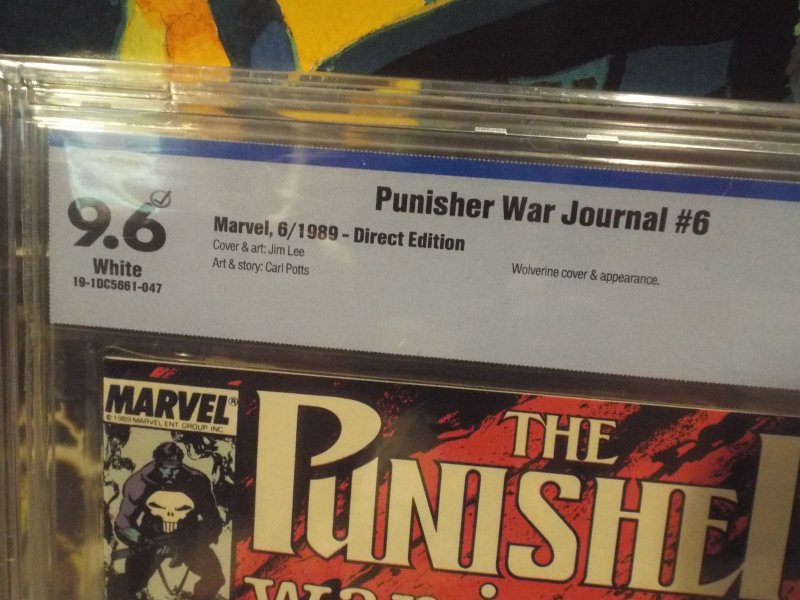 Punisher War Journal #6 - CBCS 9.6 - 1988 Marvel - Classic Wolverine Cover