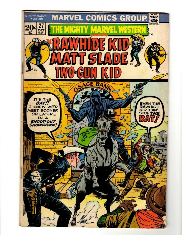 Mighty Marvel Western #27 ORIGINAL Vintage 1973 Marvel Comics