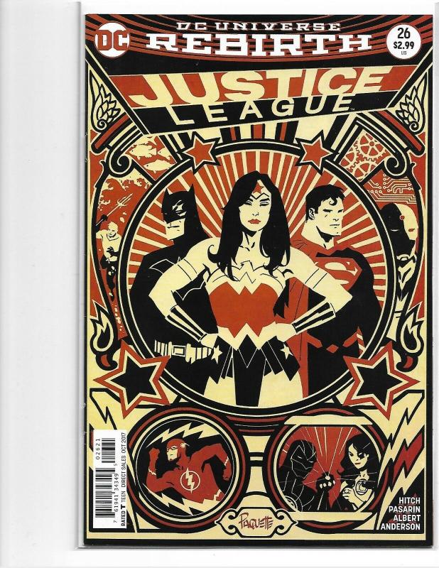 JUSTICE LEAGUE #26 - NM - REBIRTH VARIANT 1ST APP SUPER KIDS - MODERN AGE KEY