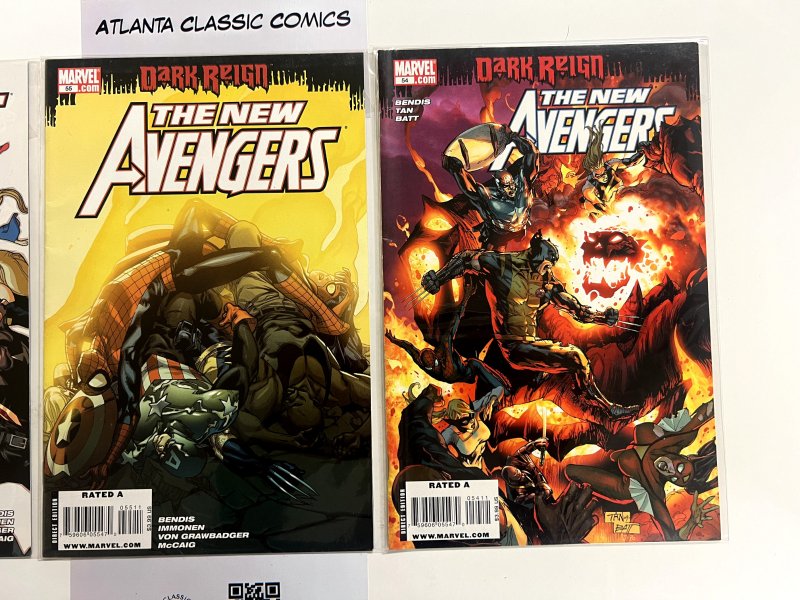 3 The New Avengers Marvel Comic Books # 54 55 56 Hulk Spiderman Thor 45 JS23