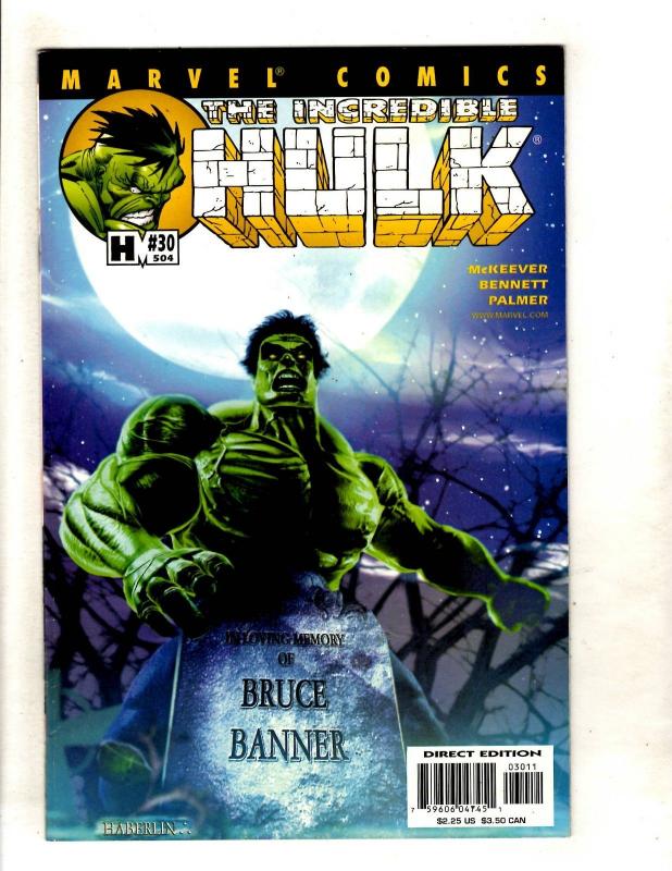 9 Incredible Hulk Marvel Comic Books # 466 504 37 39 41 43 44 46 Annual 01' J327