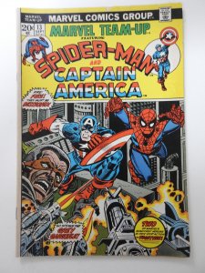 Marvel Team-Up #13 (1973) Spidey and Cap! Sharp VG+ Condition!