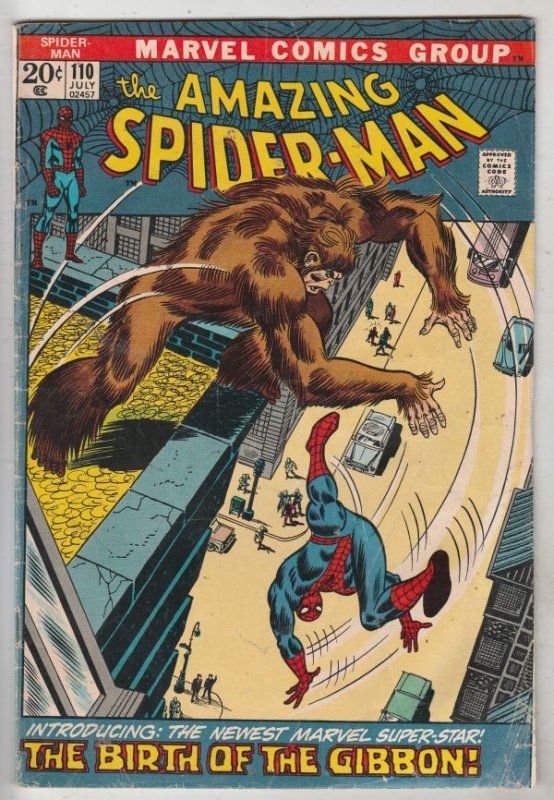 Amazing Spider-Man #110 (Jul-72) VG/FN Affordable-Grade Spider-Man