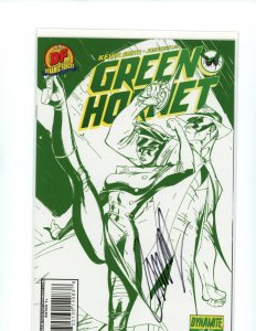 Green Hornet #1 - Signed by J. Scott Campbell. Cool Green Exclusive (9.2) 2010