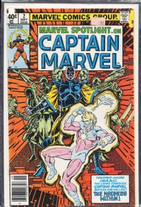 Marvel Spotlight #2 Newsstand Edition (1979) Captain Marvel