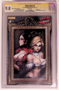 Notti & Nyce #4 (2013) CGC 9.8 Joe Benitez Naughty AP Cover signed Benitez!