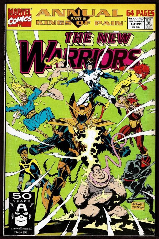 New Warriors Annual #1 (1991, Marvel) 7.5 VF-