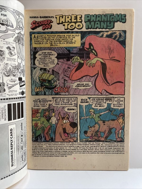 Hanna Barbera’s Scooby Doo #1 1977 Marvel 