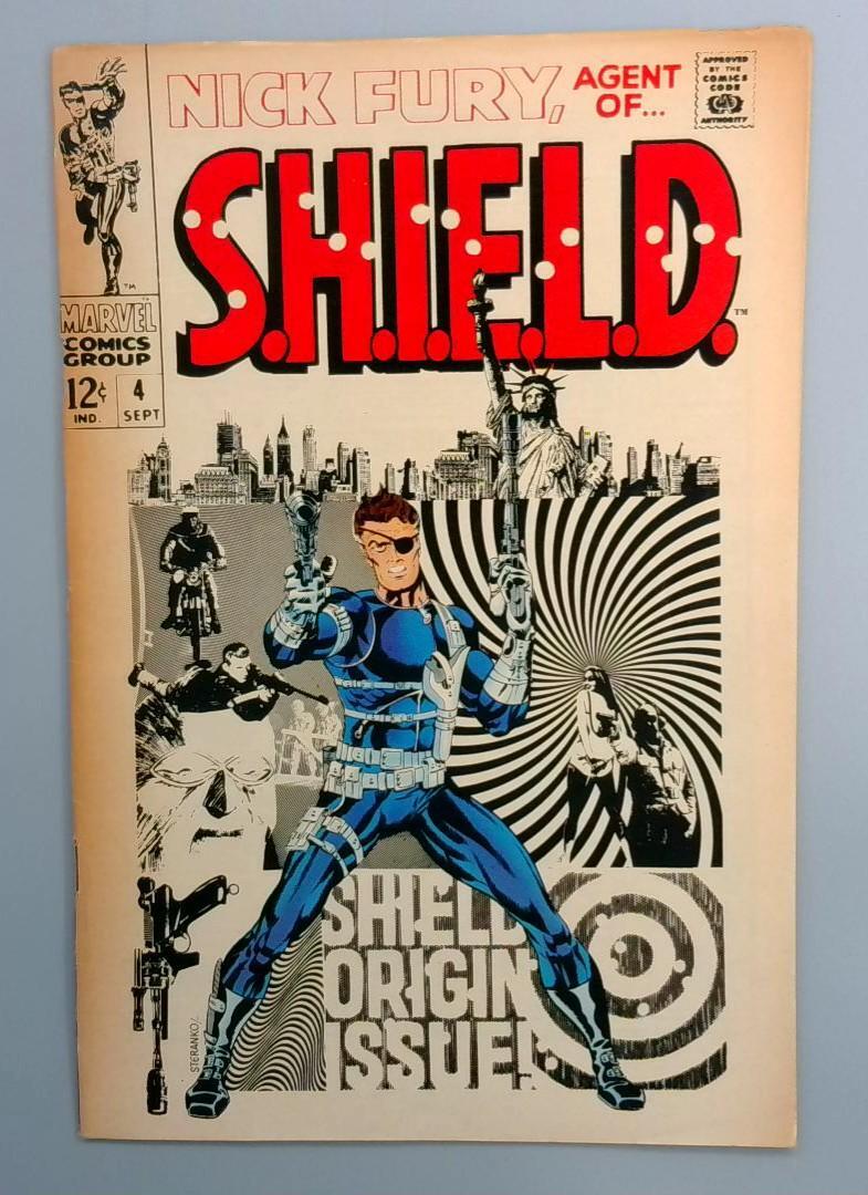 Nick Fury Agent of S.H.I.E.L.D #4 FN+ Iconic Steranko Cover Marvel 1968