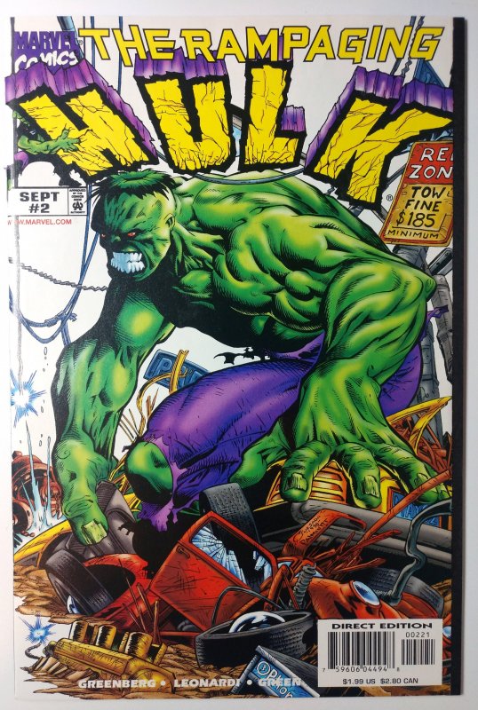 Rampaging Hulk #2 (8.5, 1998) Variant 