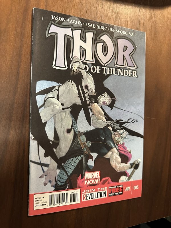 Thor God of Thunder #5 VF- Cover A Esad Ribic Art (Marvel 2013)