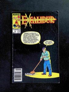 Excalibur #4  MARVEL Comics 1989 VG NEWSSTAND