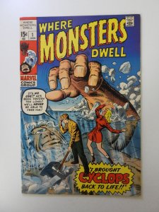Where Monsters Dwell #1 FN/VF condition