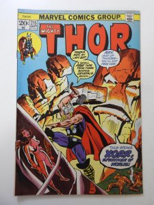 Thor #215 (1973) VG Condition centerfold detached top staple