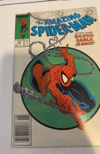 The Amazing Spider-Man #301 (1988)McFarlane /SivlerSable  - staining on pt cover