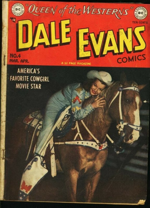 DALE EVANS COMICS #4-DC WESTERN-ALEX TOTH ART G/VG