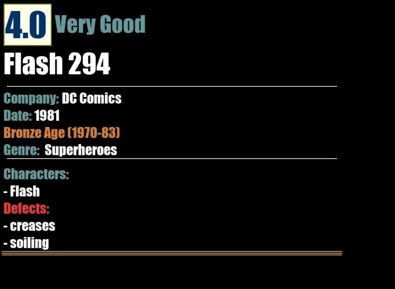 Flash 294 (1981) VG Bronze Age DC Comics