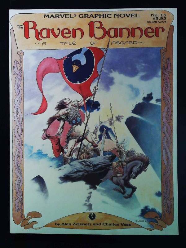 Raven Banner  Tale Of Asgard #15  Marvel Comics 1985 Vf/Nm