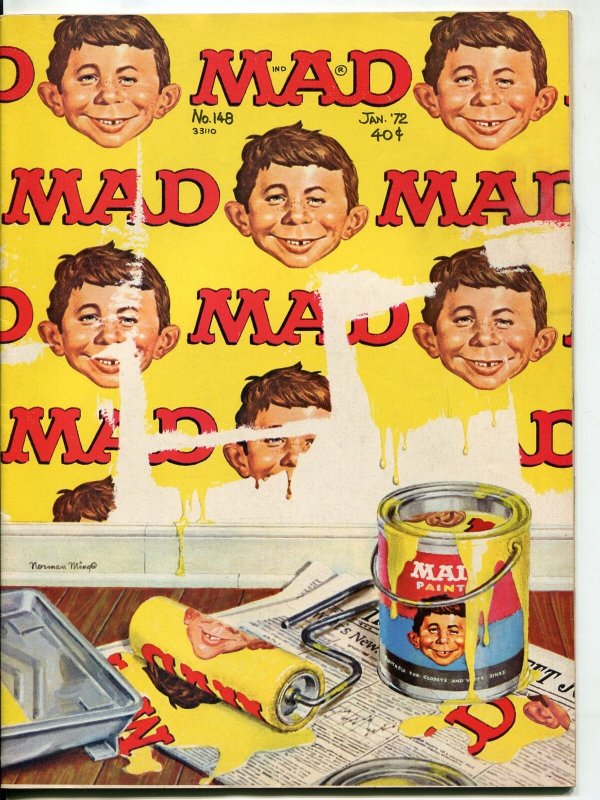 Mad Magazine-#148-1972-Mort Drucker-Don Martin-Bob Clarke-Peanuts Aged-VF