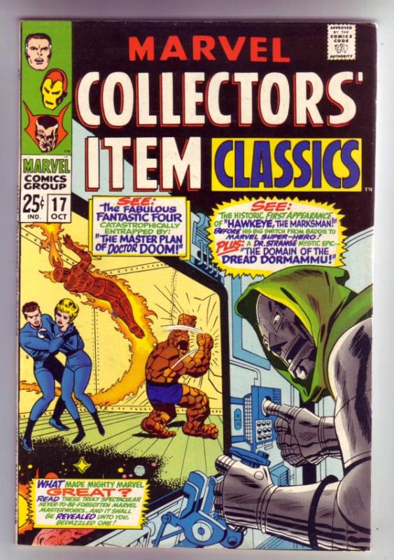 Marvel Collectors' Item #17 (Oct-68) VF/NM High-Grade Fantastic Four, Mr. Fan...