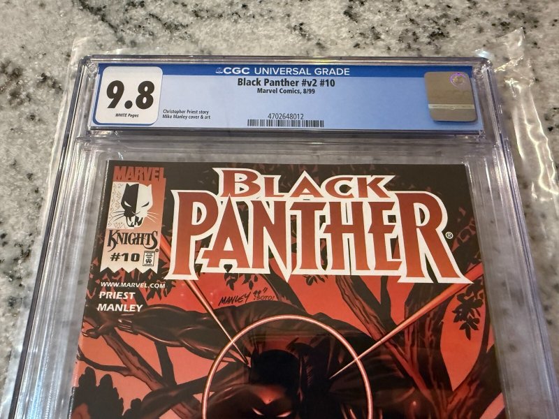 Black Panther # 10 CGC Graded 9.8 Marvel Comic Book Vol. # 2 1999 JH26