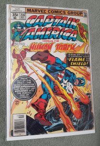 Captain America #216 (1977) Classic Torch v Cap Battle! Jack Kirby GD/1.7 Reader