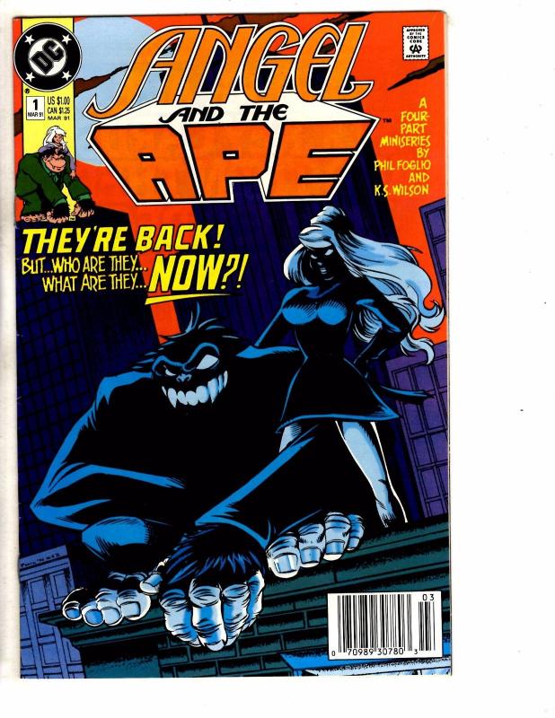 Lot Of 8 DC Comics Angel & The Ape # 1 (2) 2 3 + Angel Love # 1 2 3 4 J222