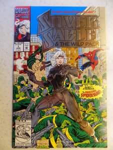 SILVER SABLE # 1 COOL EMBOSSED COVER NM