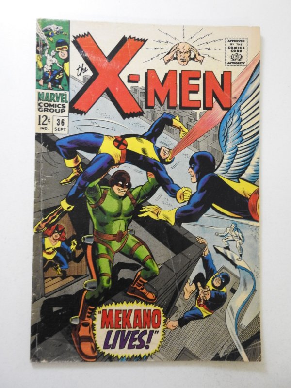 The X-Men #36 (1967) GD/VG Condition 3 extra staples added