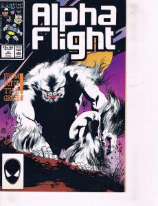 10 Alpha Flight Marvel Comic Books # 32 38 39 40 41 43 44 45 46 47 Wolverine MM4